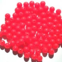100 6mm Acrylic Opaque Red